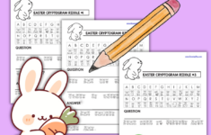 Free Easter Cryptogram Puzzles – Printable Pdf – Growing Play intended for Free Printable Cryptograms No Download