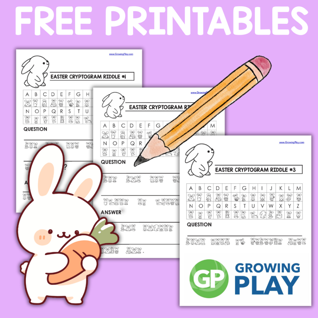Free Easter Cryptogram Puzzles – Printable Pdf - Growing Play with regard to Free Printable Medical Cryptograms