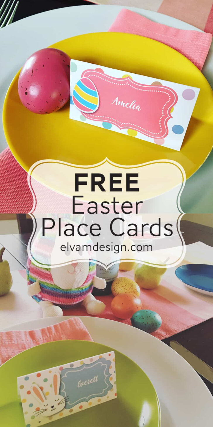 Free Printable Easter Place Cards