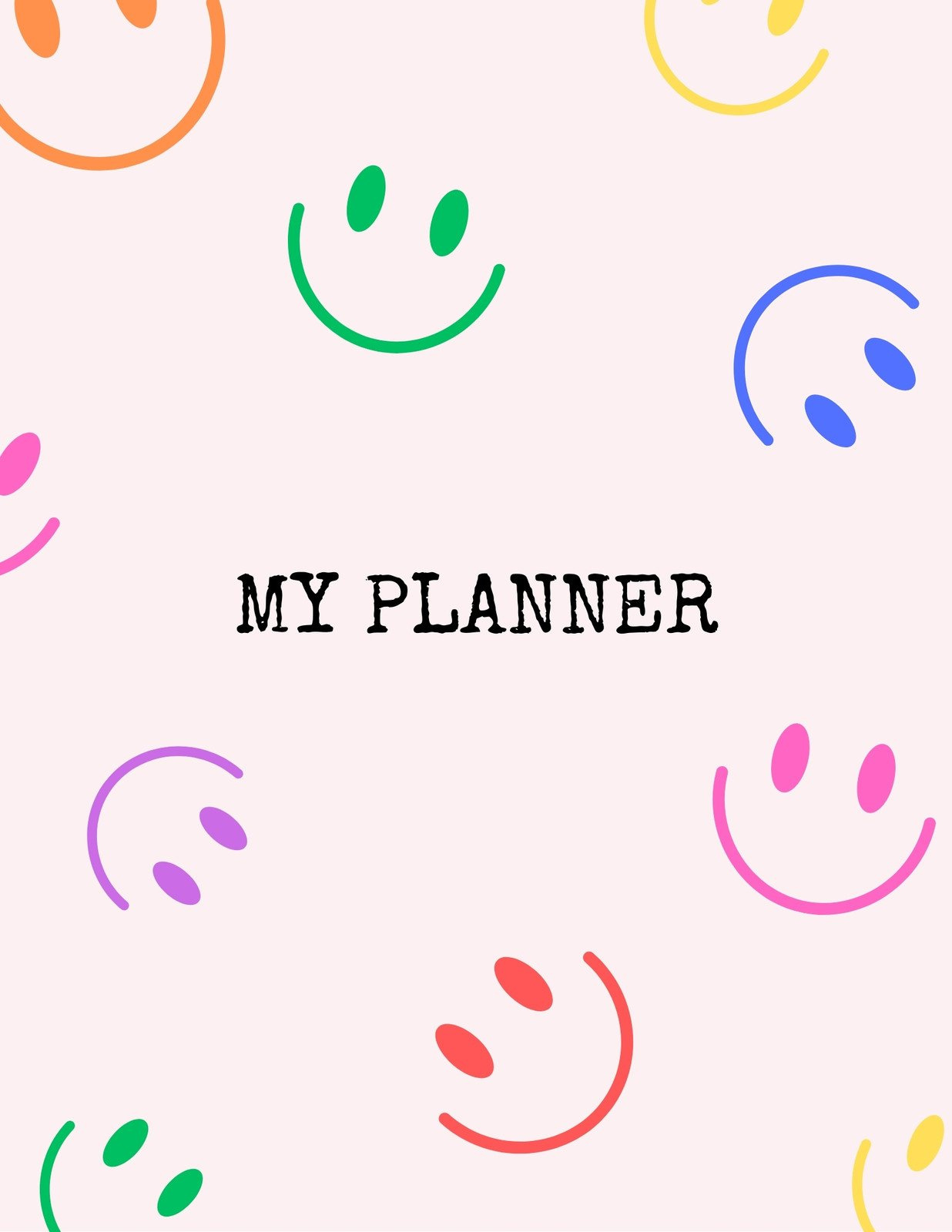 Free Editable And Printable Planner Cover Templates | Canva throughout Binder Cover Templates For Free