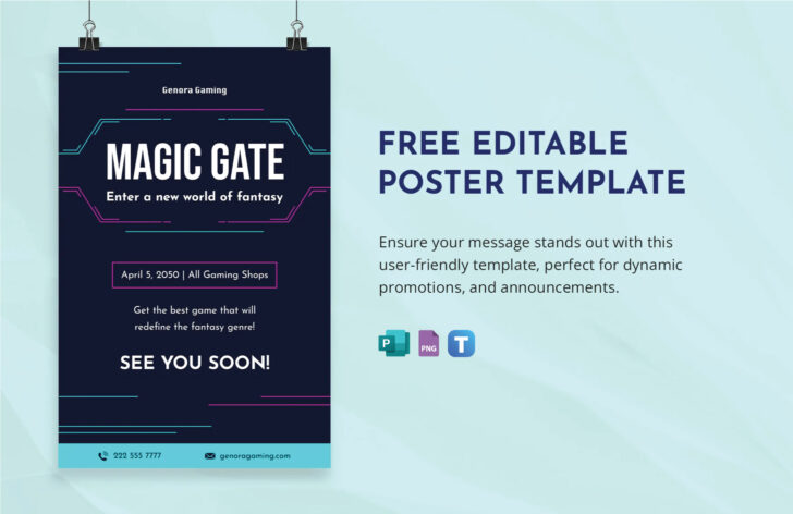 Microsoft Publisher Poster Templates Free Download