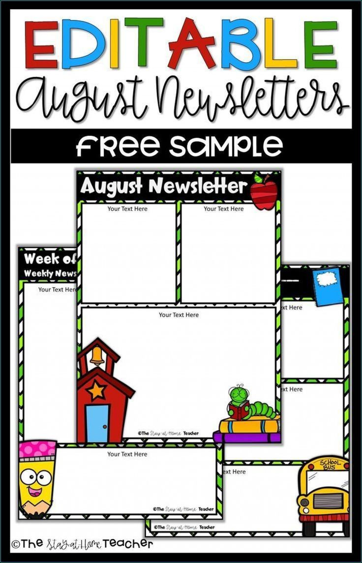 Free Editable Preschool Newsletter Templates For Word Templates-1 in Free Printable Preschool Newsletter Templates