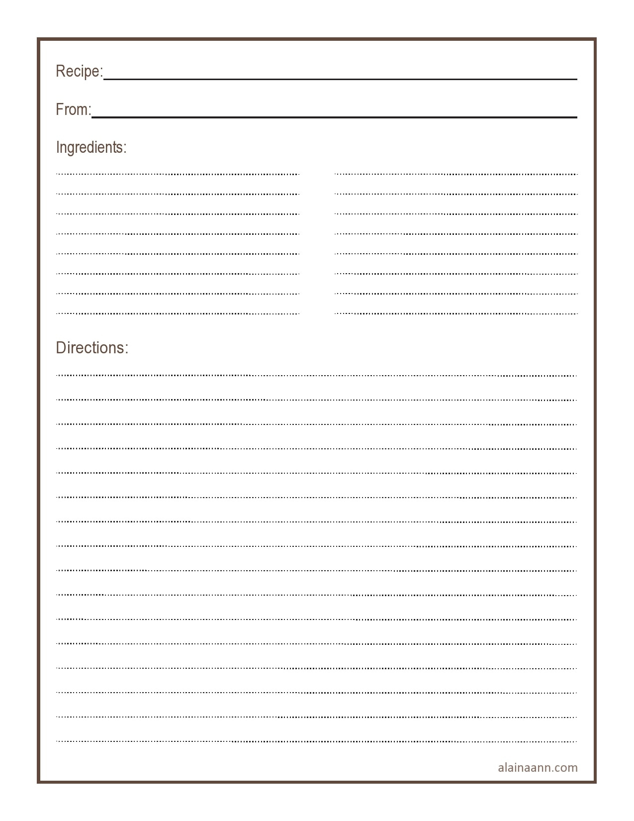 Free Editable Recipe Page Templates For Microsoft Word with Free Editable Recipe Page Templates For Microsoft Word