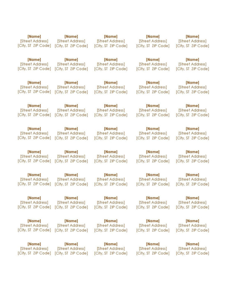 Free Printable Return Address Label Templates
