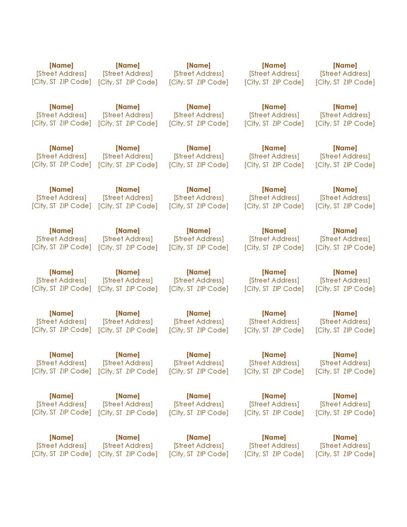 Free Editable Return Address Label Templates (Word, Pdf) for Free Printable Return Address Label Templates