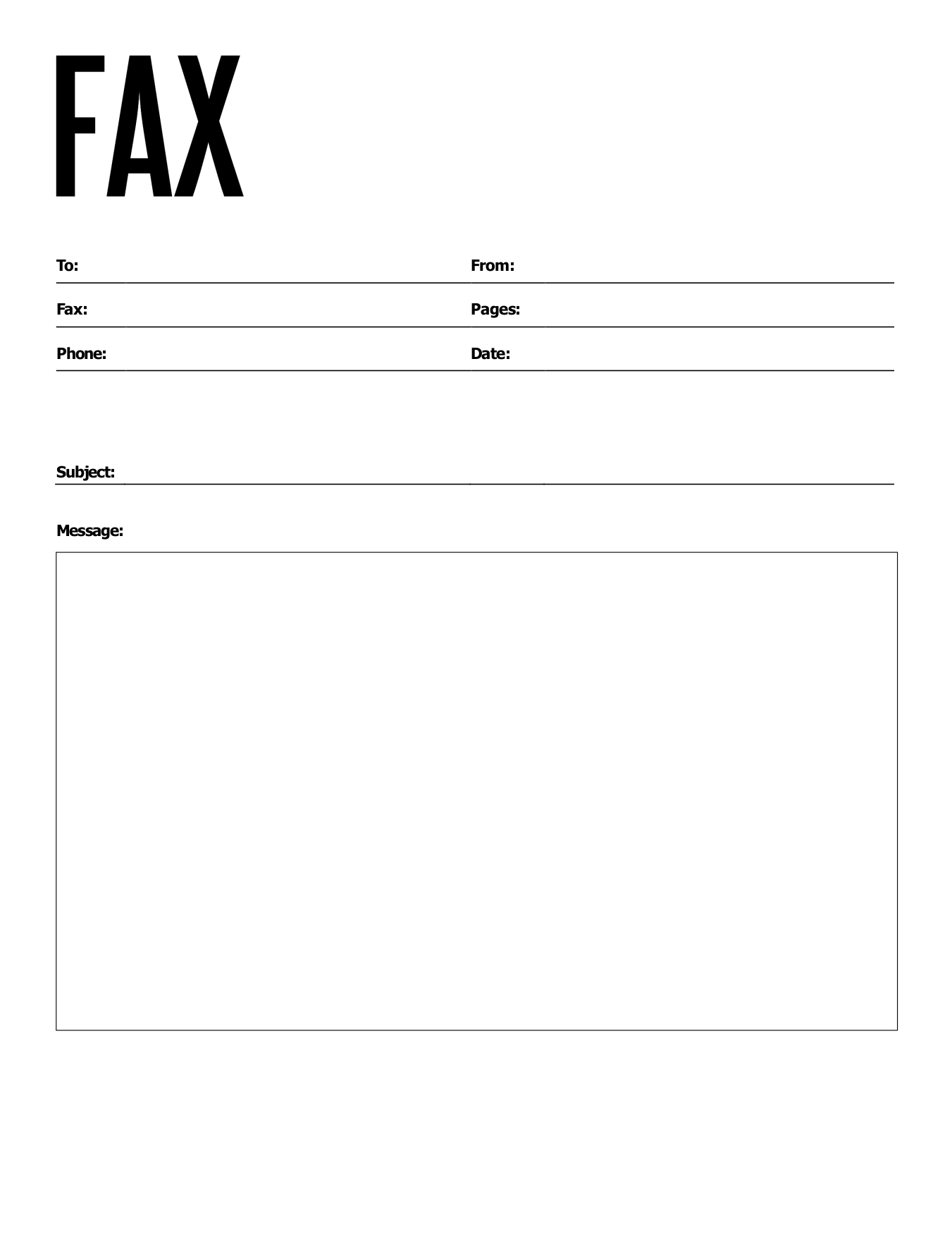 Free Fax Cover Sheets | Faxburner throughout Blank Fax Cover Sheet Free Printable