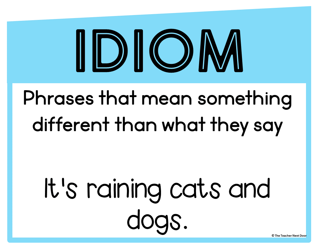 Free Figurative Language Posters - The Teacher Next Door with regard to Free Printable Figurative Language Posters