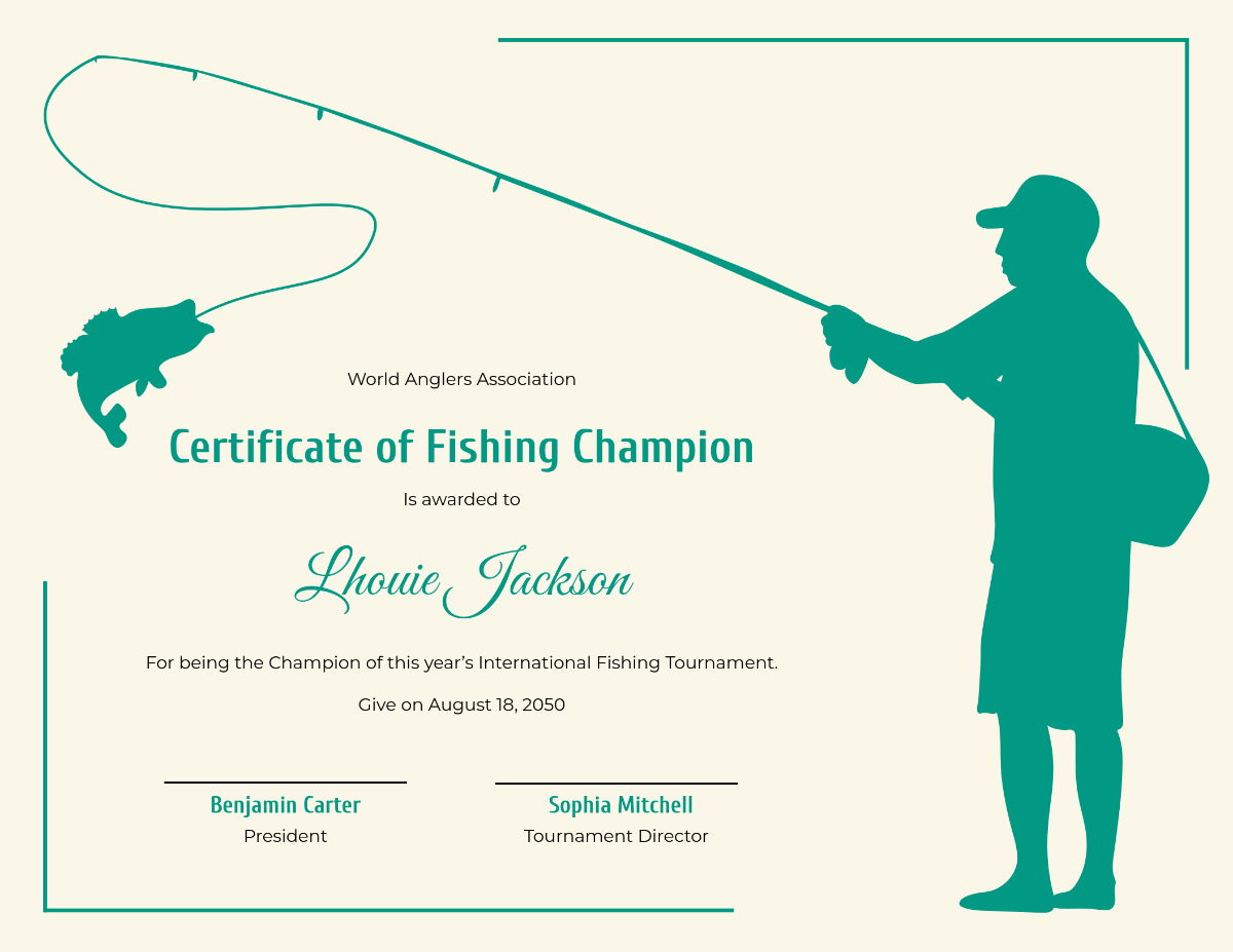 Free Fishing Champion Certificate Template To Edit Online intended for Free Fishing Certificate Templates