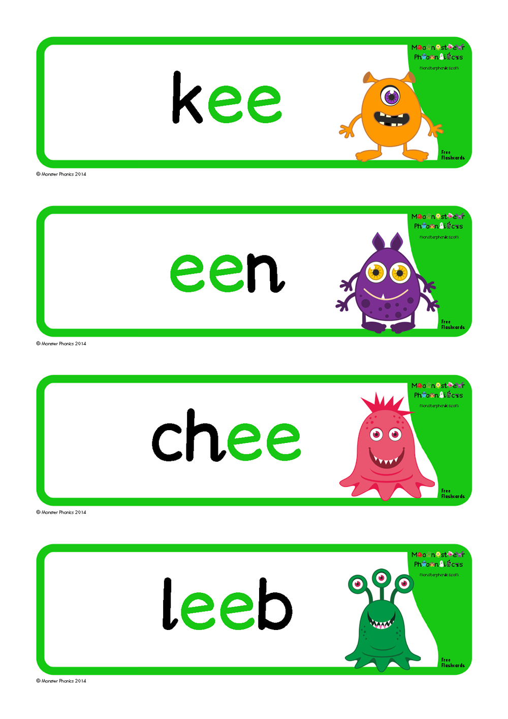 free flashcards monster phonics pertaining to phonics flashcards free printable Free Flashcards | Monster Phonics pertaining to Phonics Flashcards Free Printable