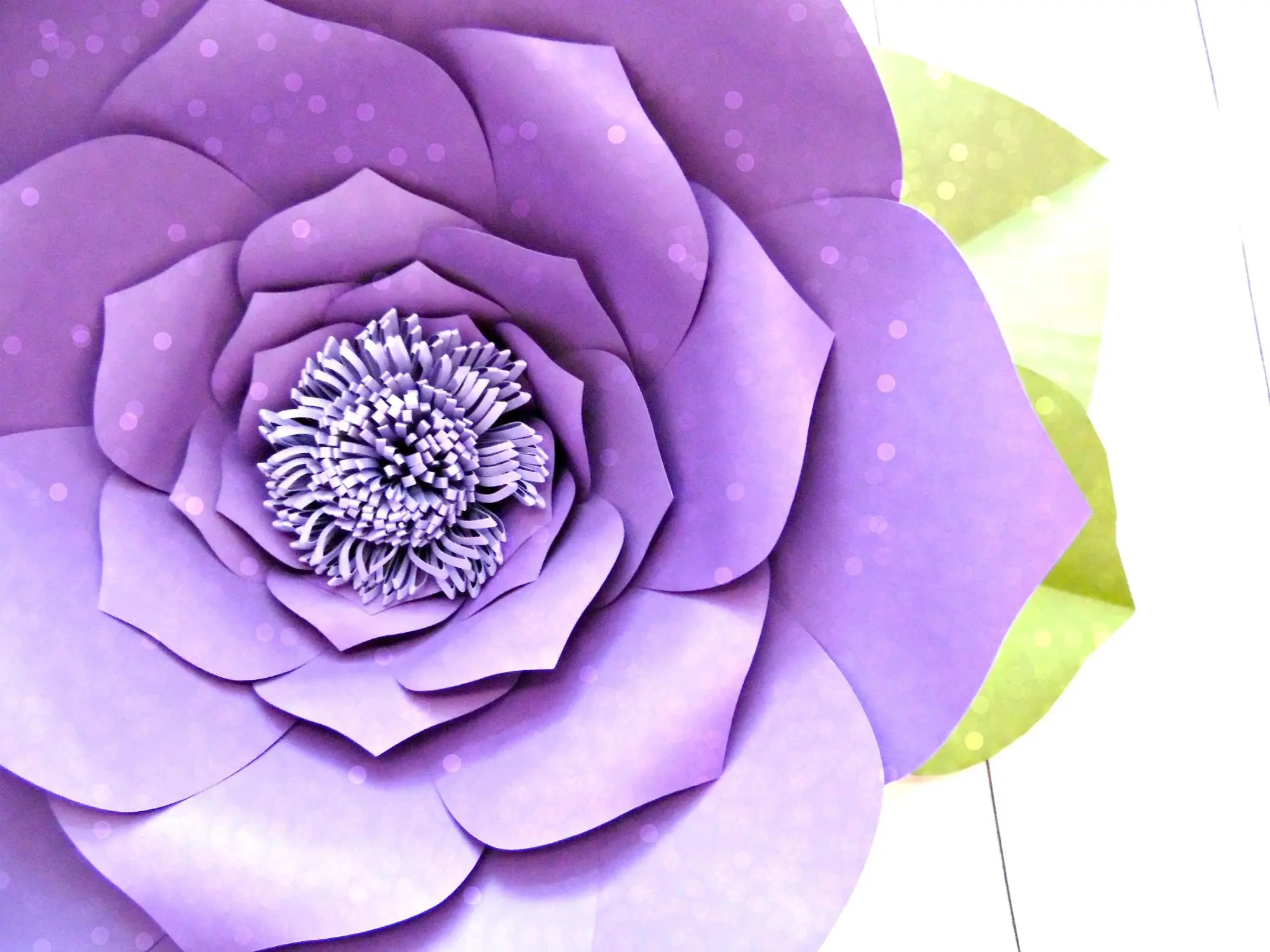 Free Flower Template: How To Make Large Paper Flowers pertaining to Free Large Paper Flower Template Printable