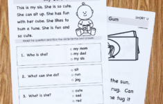 Free Fluency Passages For Kindergarten – Simply Kinder for Free Fluency Printables