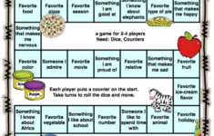 Free Games – Print And Play | English With Kids in Free Printable ESL Games