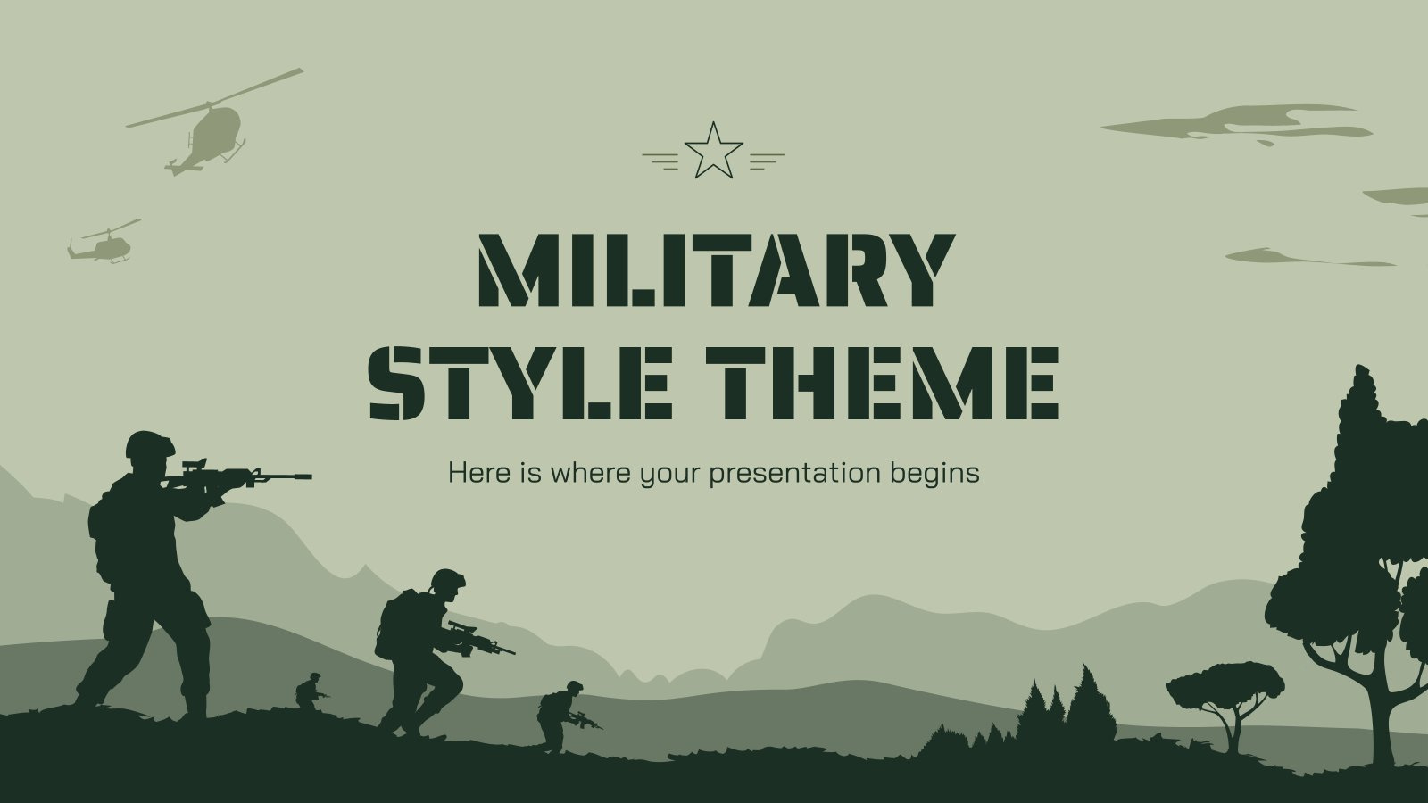 Free Google Slides &amp;amp; Powerpoint Templates On The Military within Us Army Powerpoint Templates Free