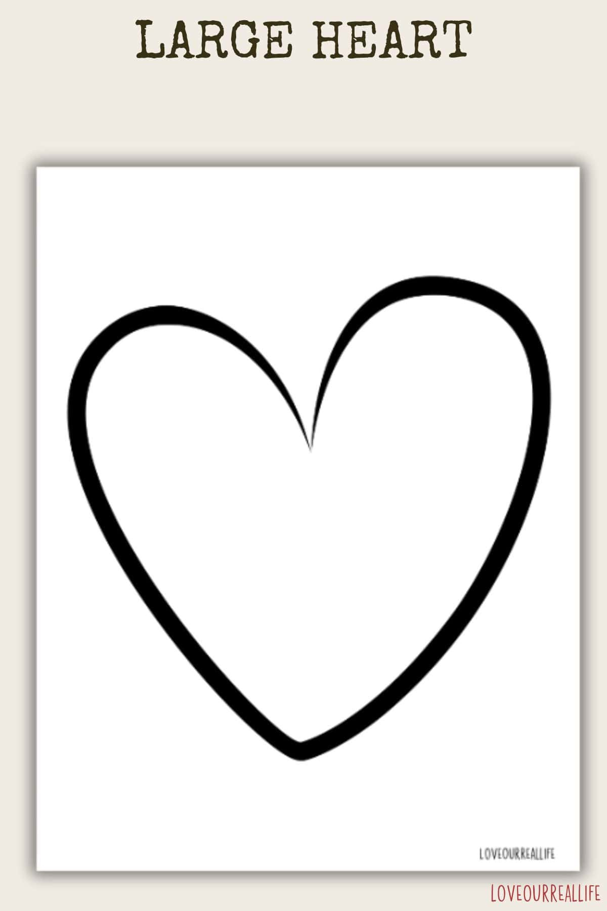 Free Heart Printable Templates: For Coloring And Stencils ⋆ Love with regard to Free Large Heart Template to Print