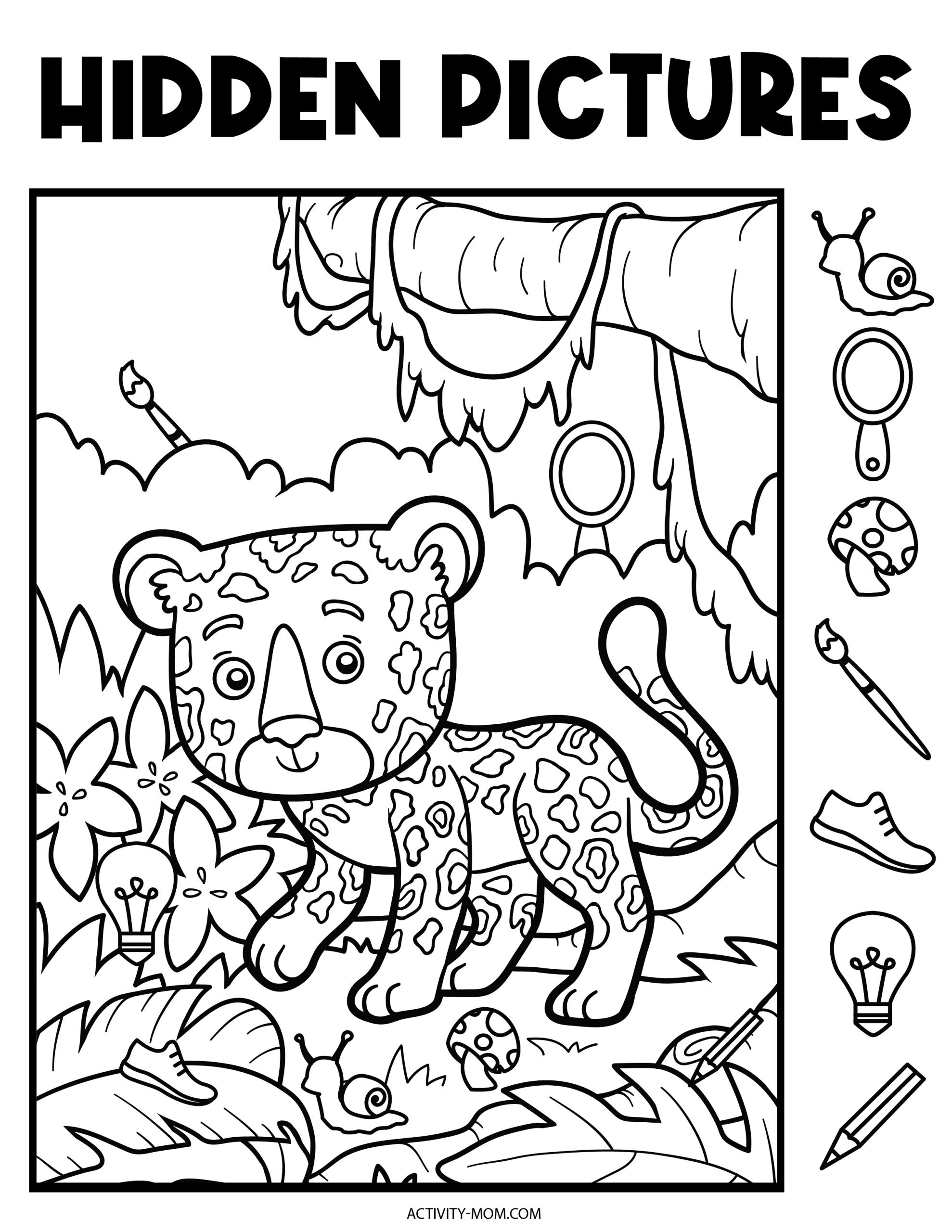 Free Hidden Pictures Printables For Kids - The Activity Mom with regard to Free Seek and Find Printables