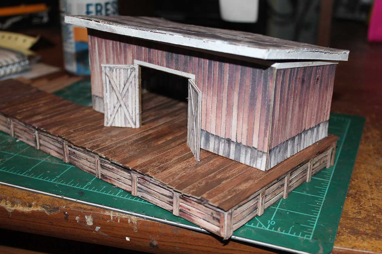 Free Ho Scale Cardstock Buildings - Model Railroad Layouts intended for Free Printable Model Railway Card Kits