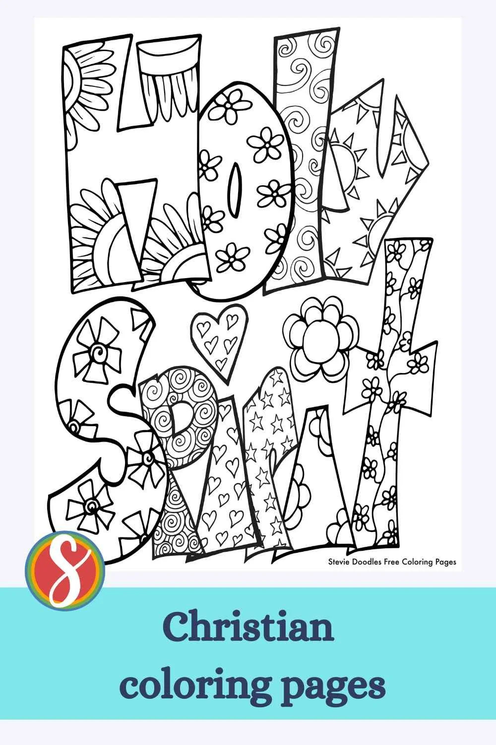 Free Holy Spirit Coloring Pages — Stevie Doodles intended for Free Printable Holy Spirit Coloring Pages