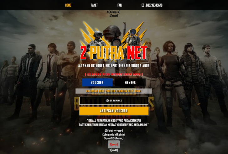 Mikrotik Hotspot Login Page Template Responsive Free Download