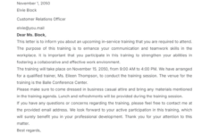 Free Inservice Training Letter Template To Edit Online pertaining to Free Printable Home Health Inservices