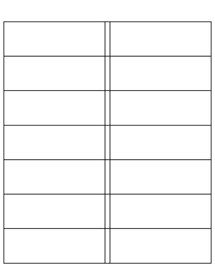 Free Avery Label Template 5262