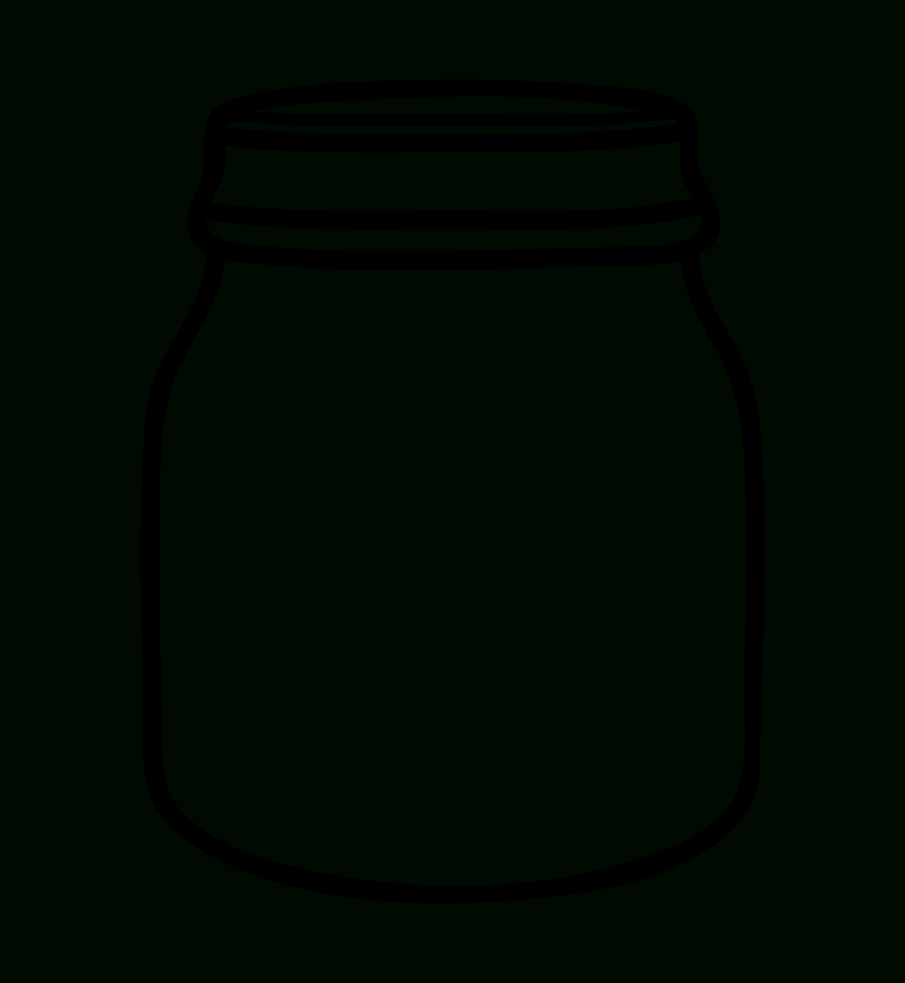 Free Mason Jar Printables Templates pertaining to Free Printable Mason Jar Template