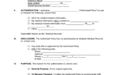Free Medical Records Release Authorization Form (Waiver) | Hipaa intended for Free General Release Of Information Form Template Word
