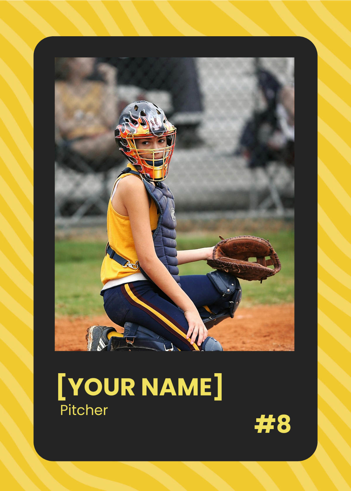 free minimalist baseball card template to edit online for free softball card template Free Minimalist Baseball Card Template To Edit Online for Free Softball Card Template