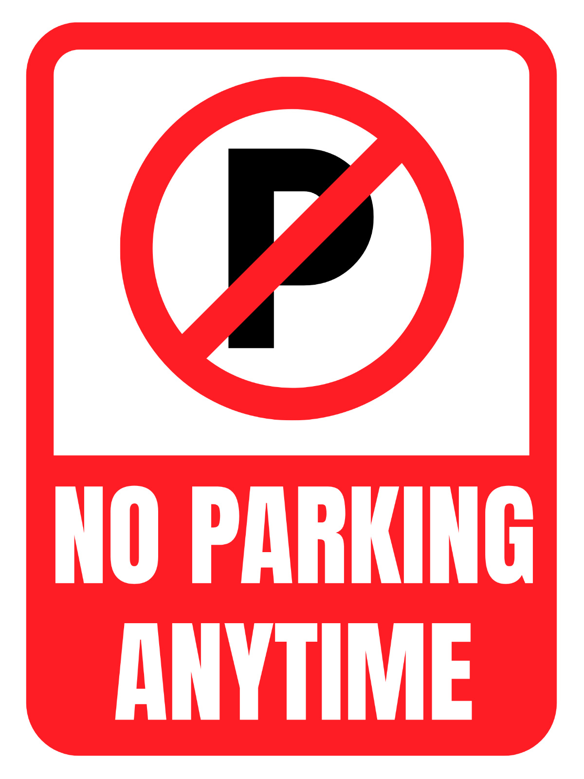 Free No Parking Sign Template To Edit Online in Template Free Free Printable No Parking Signs
