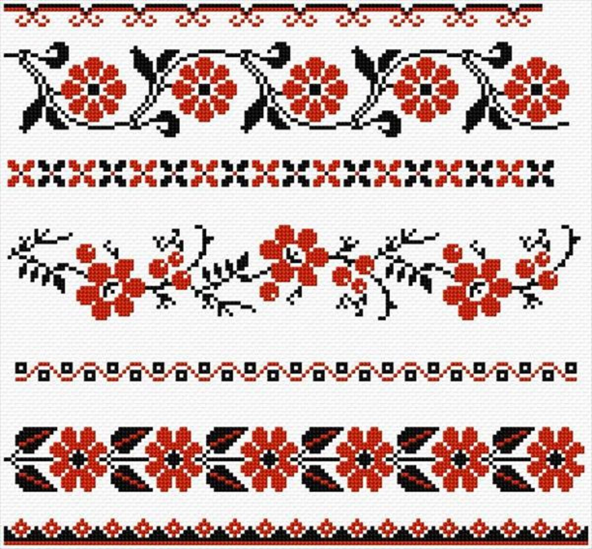 Free Online Cross Stitch Border Patterns - Hubpages throughout Free Cross Stitch Borders Printable