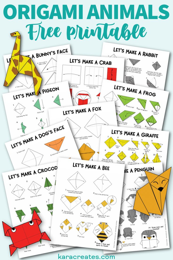 free origami animals with instructions and diagrams within free origami printables Free Origami Animals With Instructions And Diagrams within Free Origami Printables