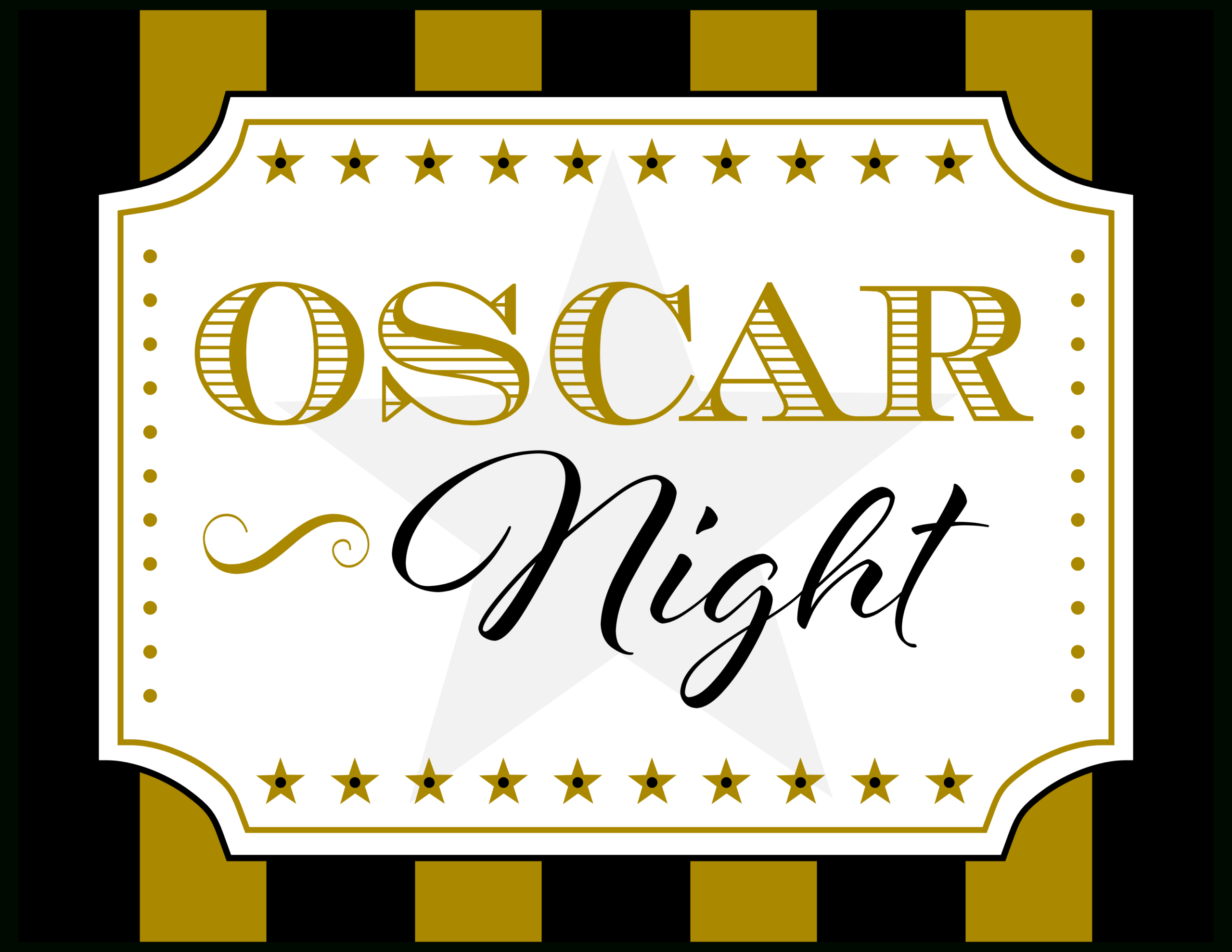 Free Oscar Night Party Printables | Catch My Party for Free Oscar Printables