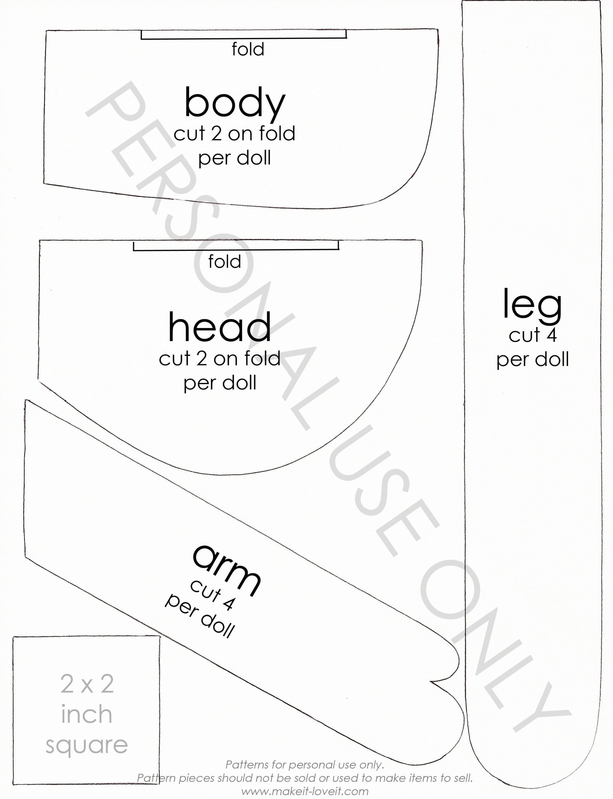 Free Pattern Pieces | Make It &amp;amp; Love It for Free Printable Poodle Sewing Patterns