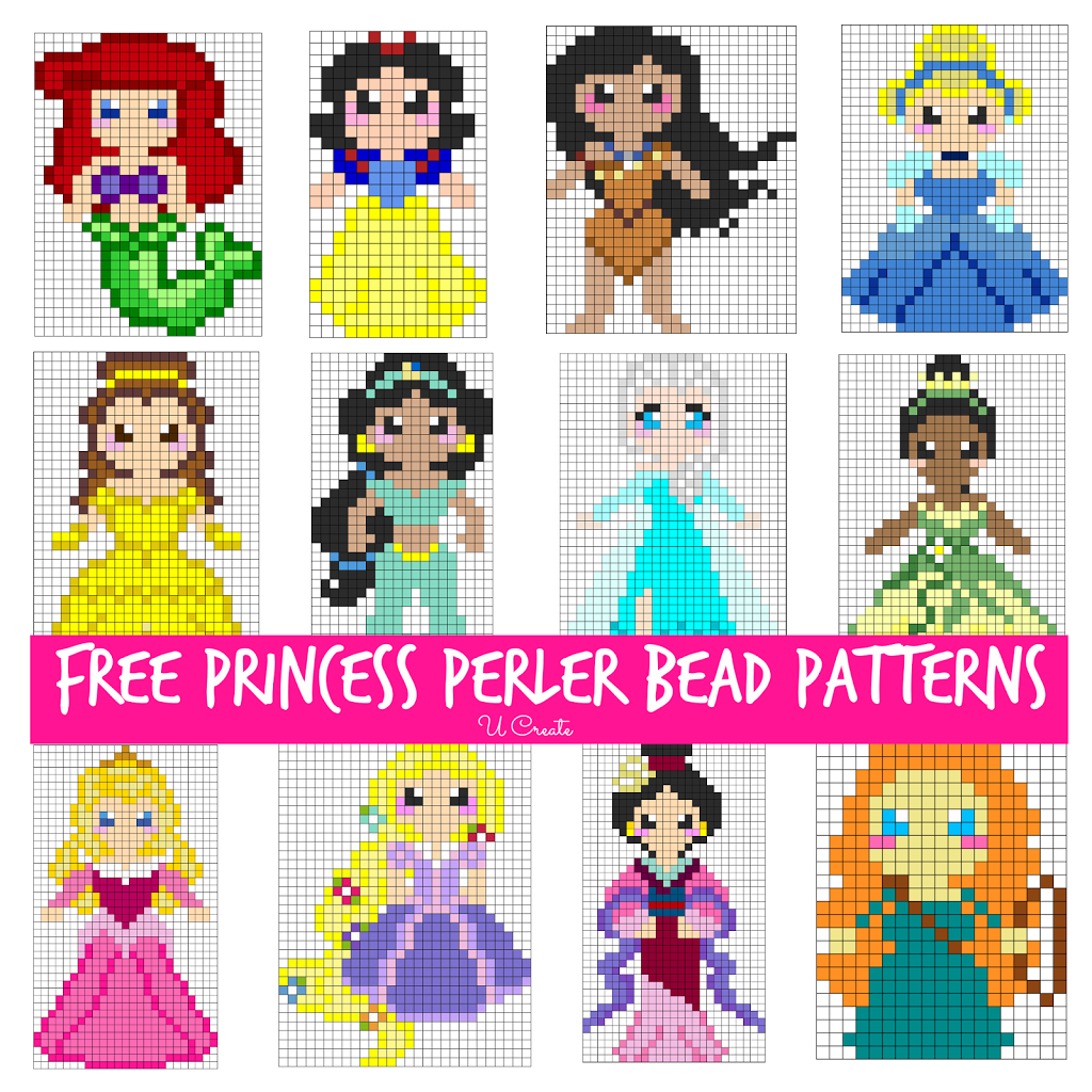 Free Perler Bead Patterns For Kids! - U Create pertaining to Perler Beads Patterns Free Printable