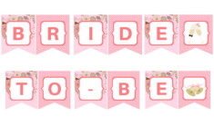 Free Pink Bride To Be Banner - Magical Printable regarding Free Printable Bride To Be Banner