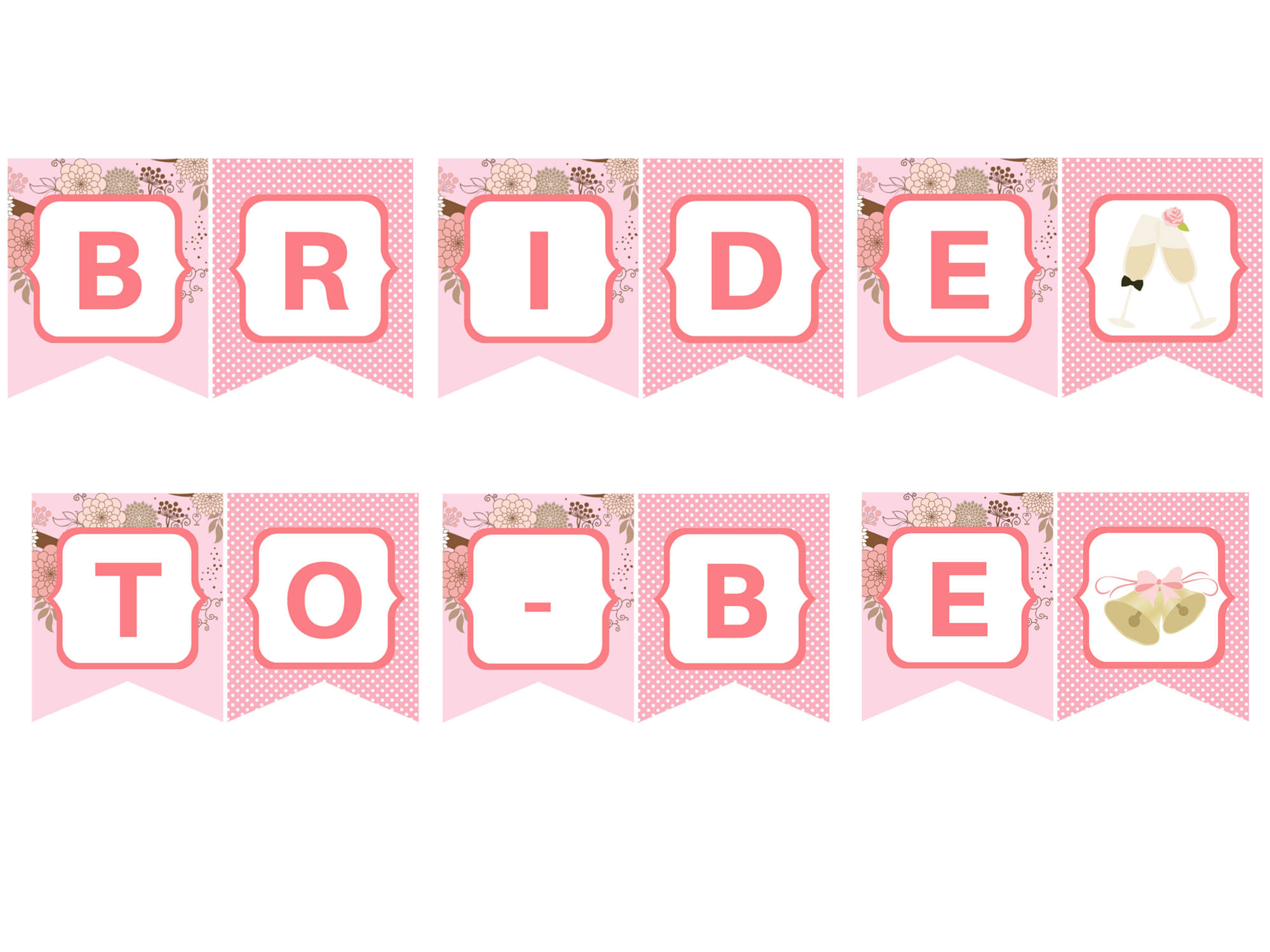 Free Pink Bride To Be Banner - Magical Printable regarding Free Printable Bride To Be Banner