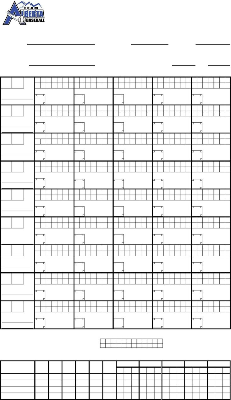 Free Pitching Chart - Pdf | 309Kb | 1 Page(S) regarding Free Printable Baseball Pitching Charts
