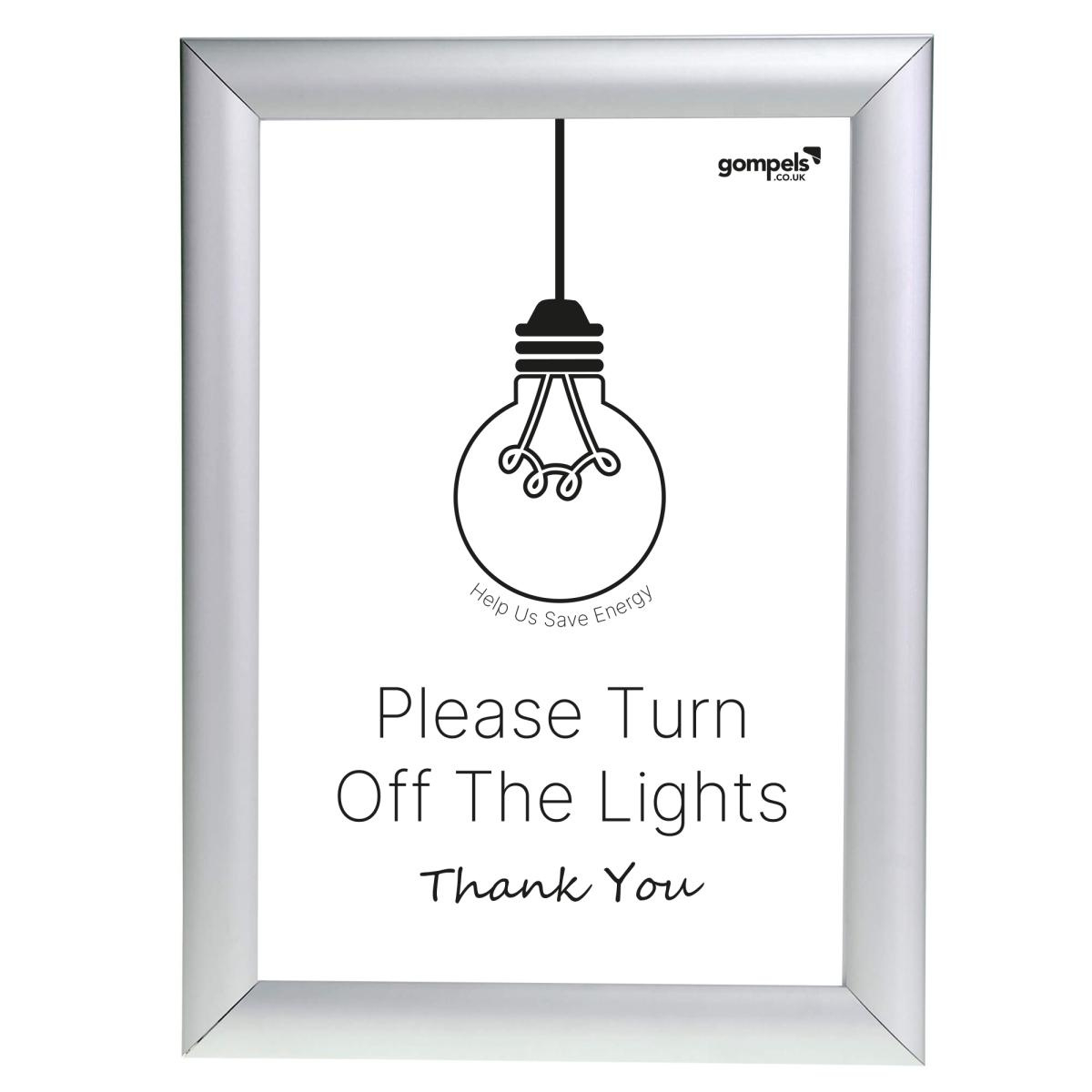 Free Printable A4 &amp;#039;Please Turn Off The Lights Sign&amp;#039; - Gompels pertaining to Free Printable Turn Off Light Signs