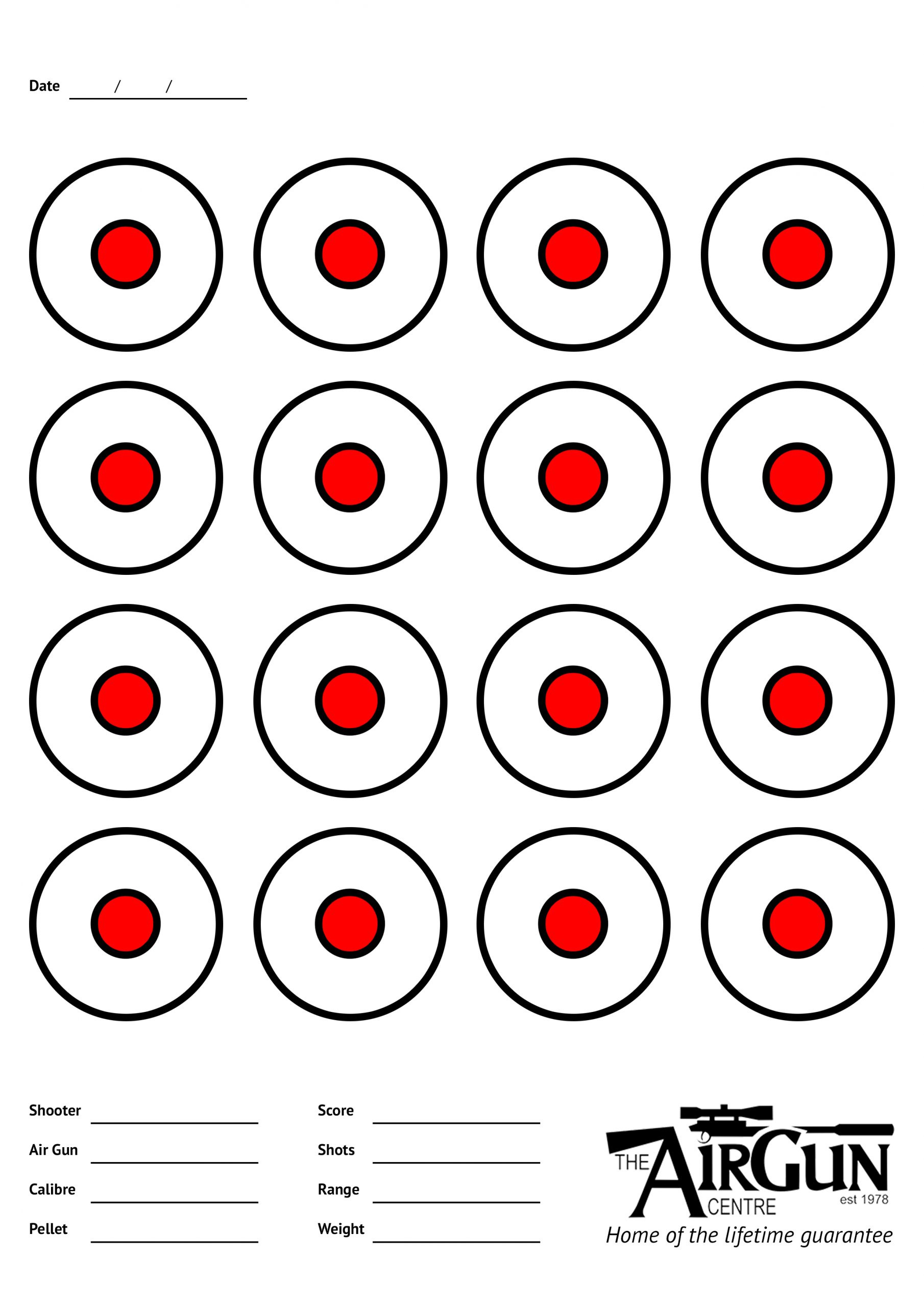 free printable air rifle targets a4 17cm 14cm the airgun centre for free printable target practice sheets Free Printable Air Rifle Targets (A4, 17Cm & 14Cm) - The Airgun Centre for Free Printable Target Practice Sheets