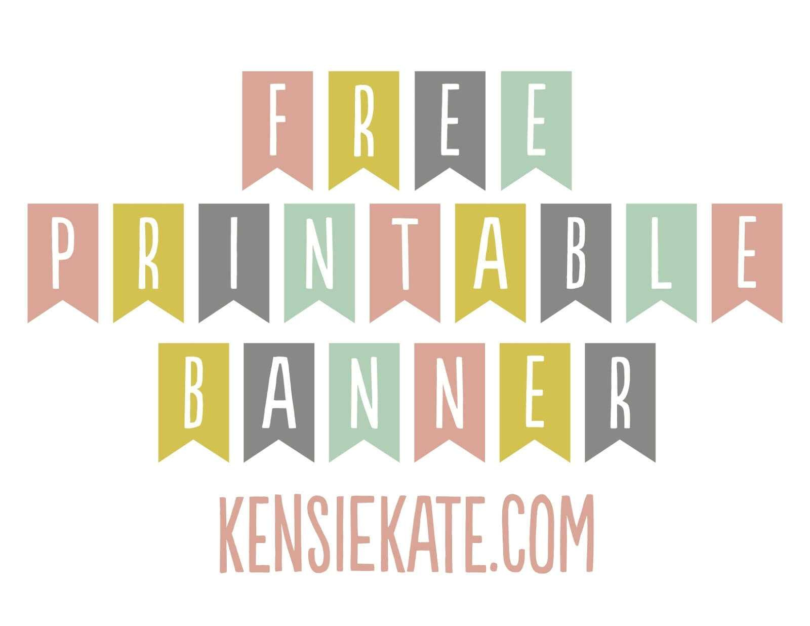 Free Printable Alphabet Banner - Printable Party Favors pertaining to Free Printable Banner Templates