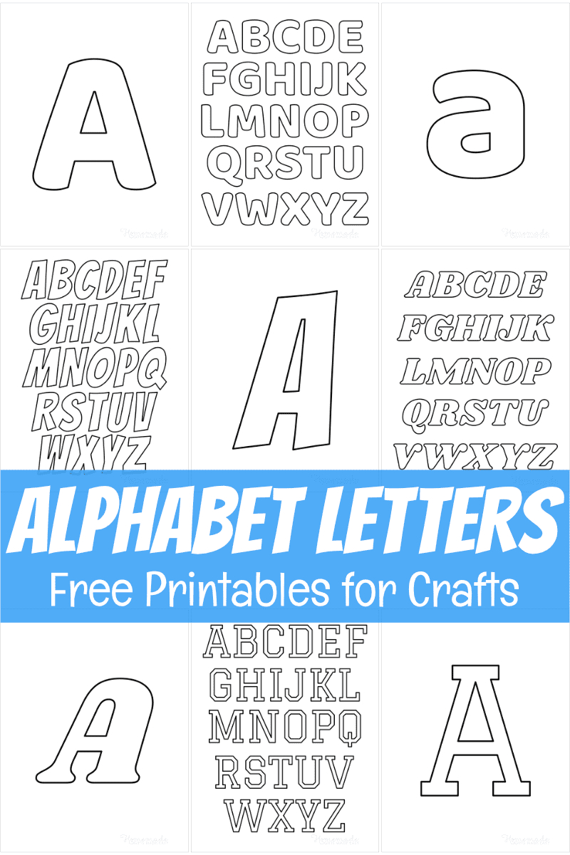 Free Printable Alphabet Letters For Crafts within Free Printable 5 Inch Alphabet Letters