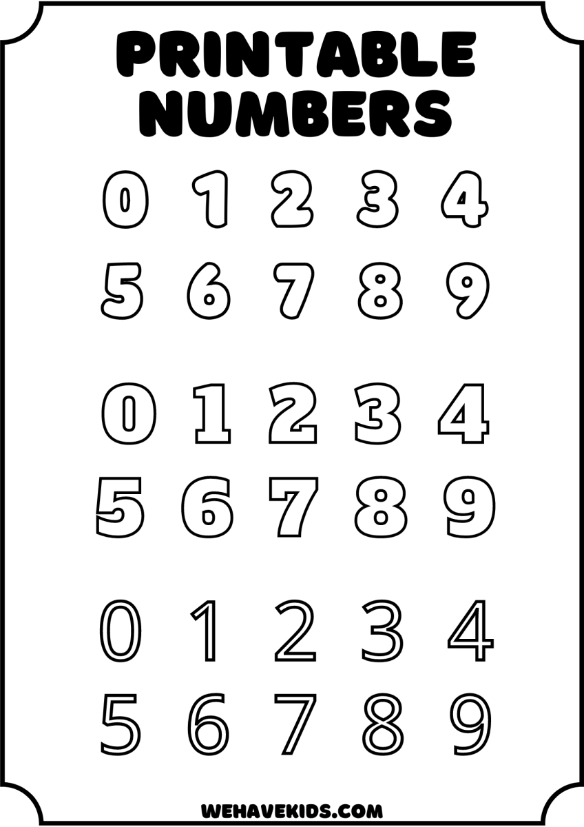 Free Printable Alphabet Stencils For Kids: Crafts, Decor, And More intended for Letters and Numbers Stencils Printable Free
