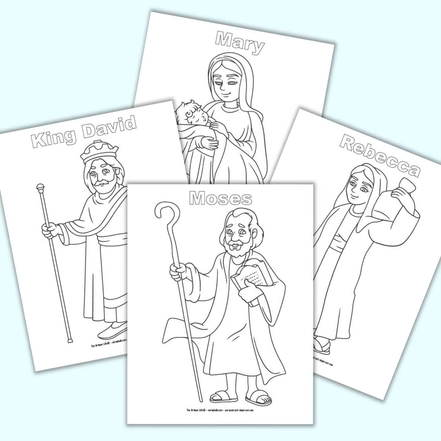 Free Printable Bible Character Coloring Pages For Kids - The inside Free Printable Bible Figures
