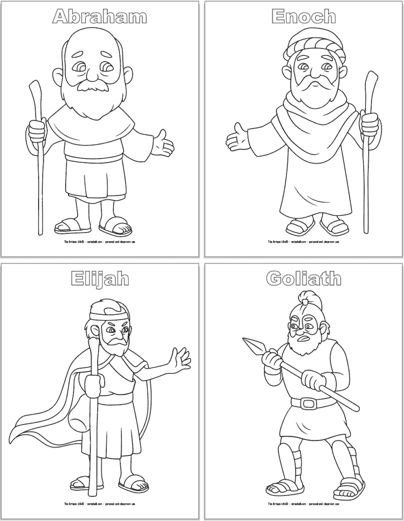 Free Printable Bible Character Coloring Pages For Kids - The with Free Printable Bible Figures