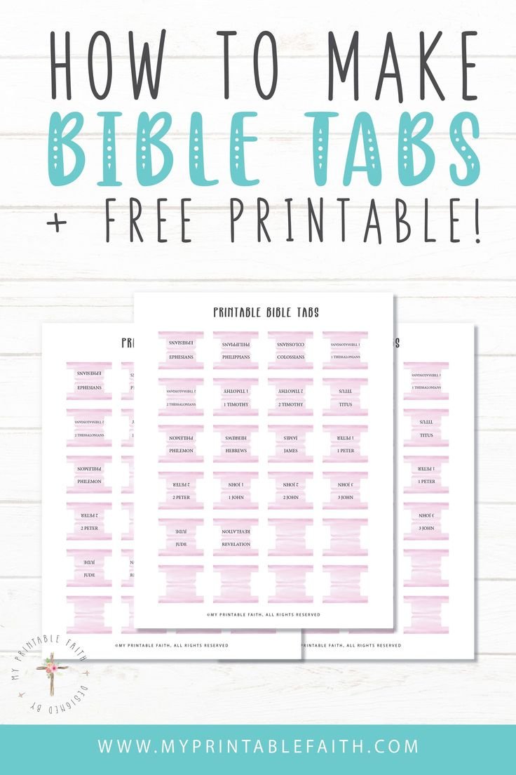 Free Printable Bible Tabs (With Instructions) - My Printable Faith within Free Printable Bible Tabs
