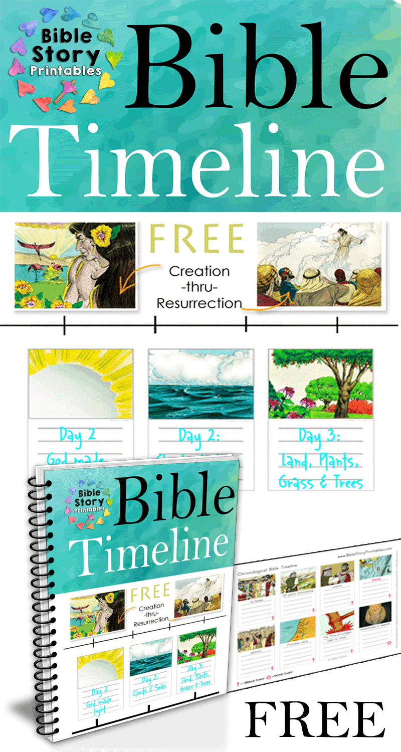 Free Printable Bible Timeline &amp;amp; 200 Cards in Free Printable Bible Timeline