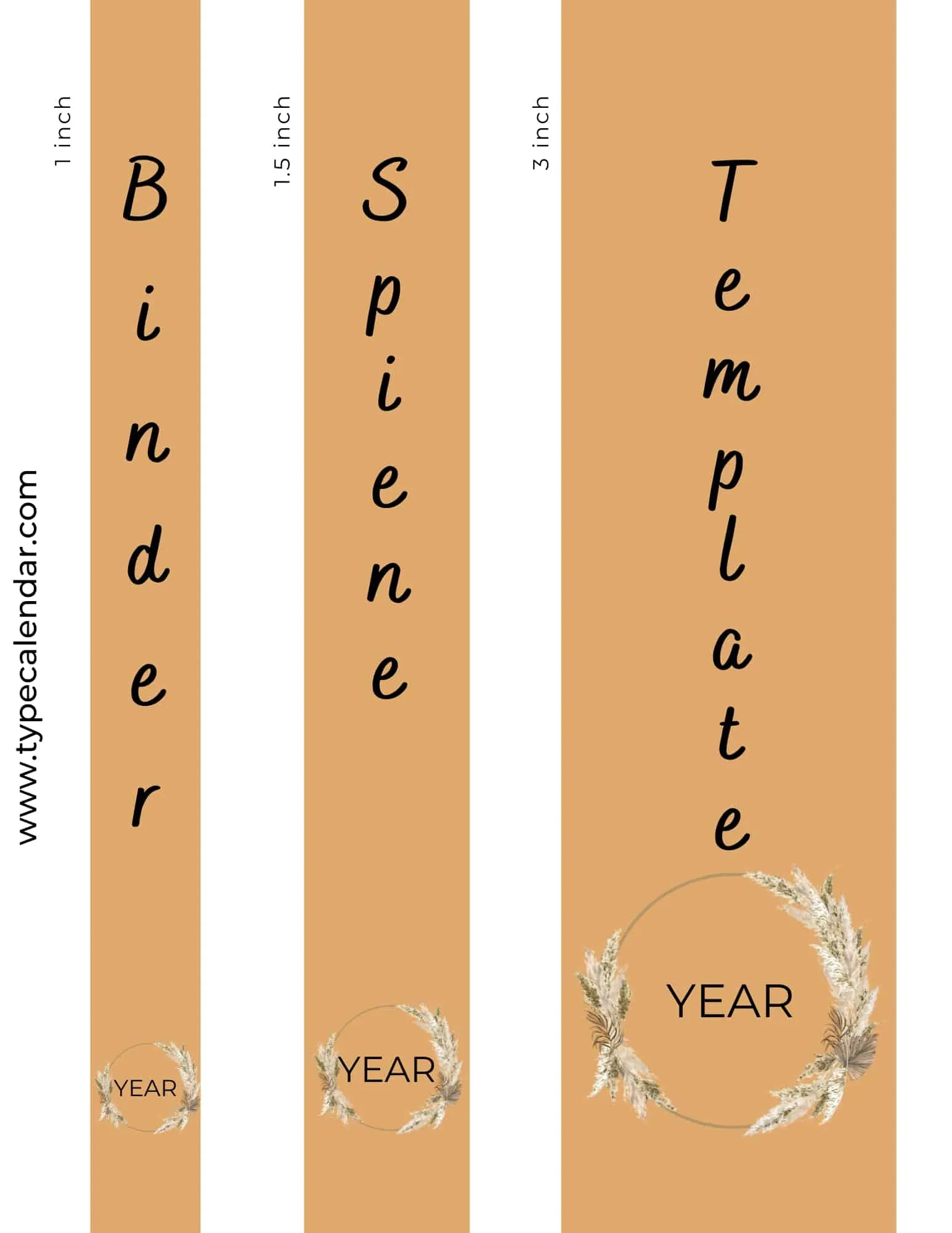 Free Printable Binder Spine Insert Templates [1, 2, 3 Inch] Label within Free Printable Lever Arch File Label Template