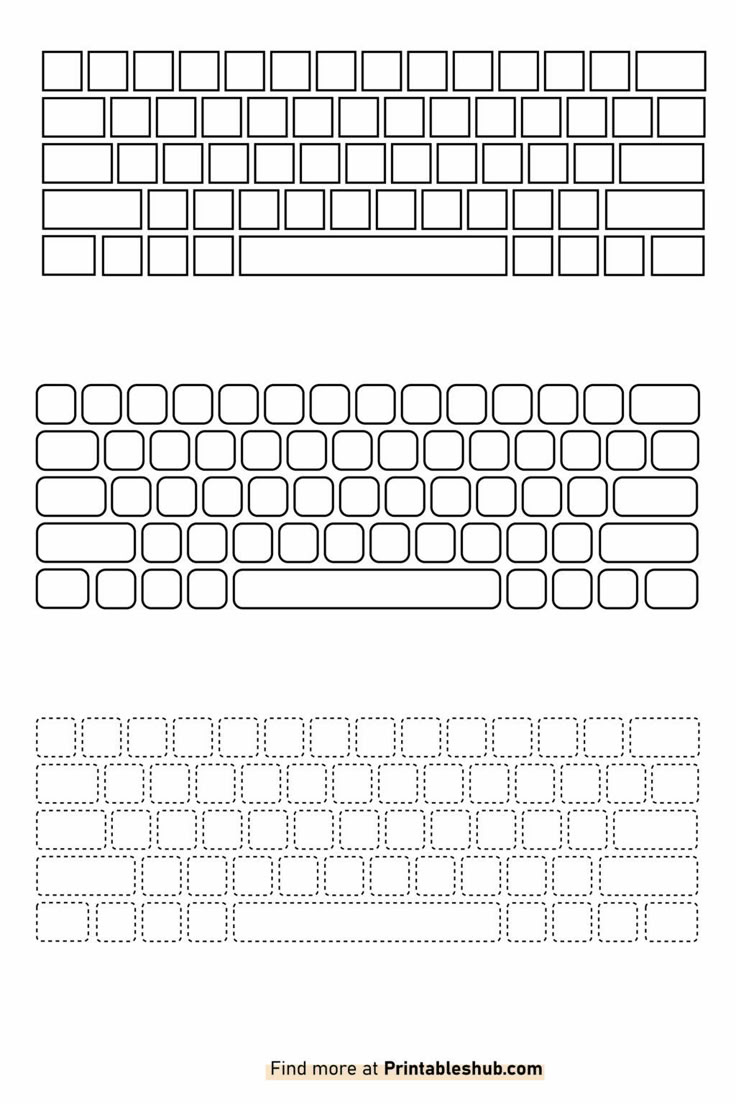 Free Printable Blank Keyboard Template Pdf with regard to Free Printable Keyboard Template