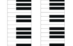 Free Printable Blank Piano Keyboard Templates [Pdf Included regarding Free Printable Keyboard Template