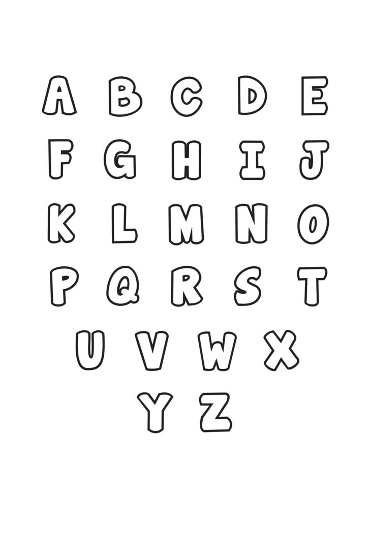 Downloadable Free Printable Letter Stencils