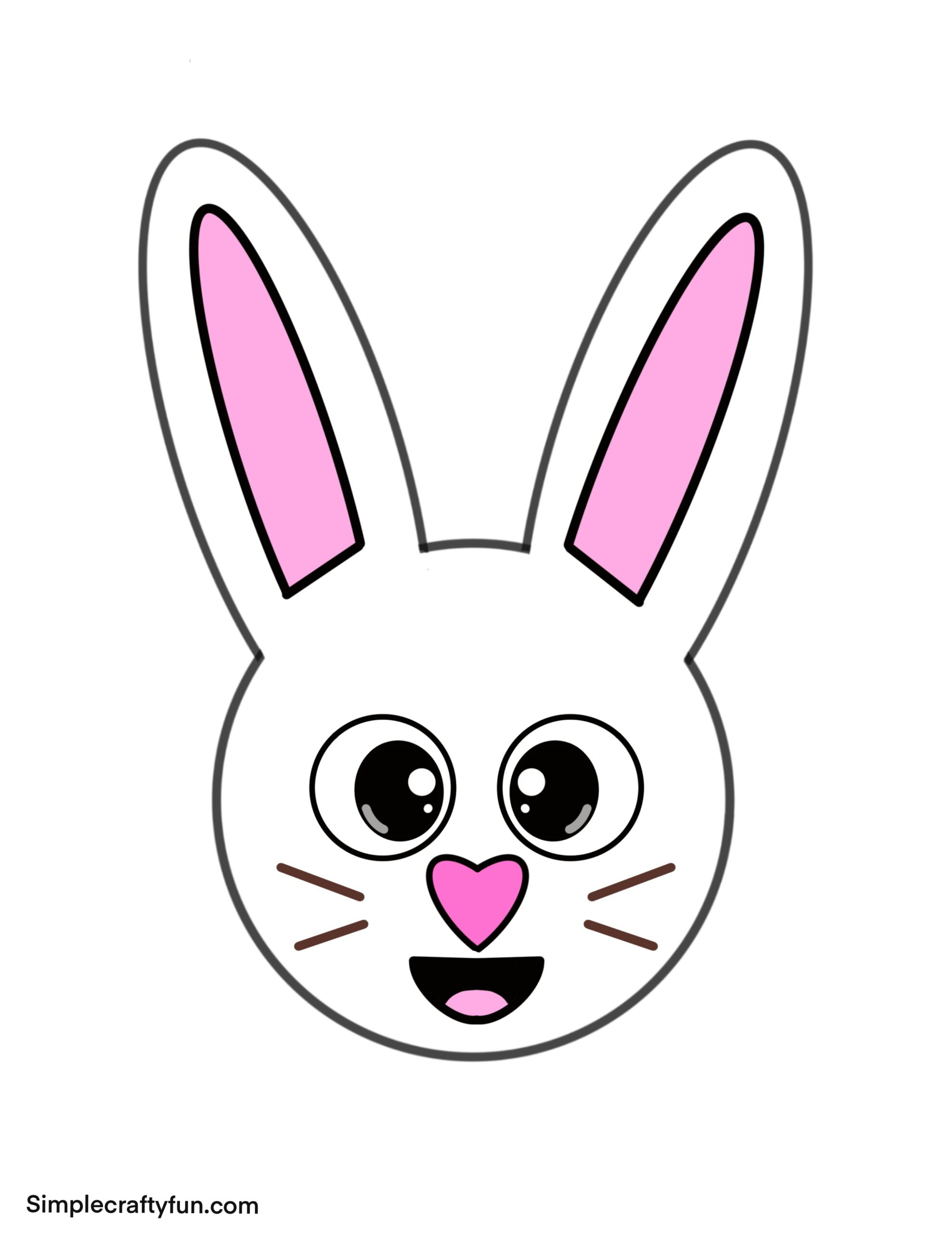 Free Printable Build A Bunny Craft For Kids - in Free Printable Easter Bunny Face
